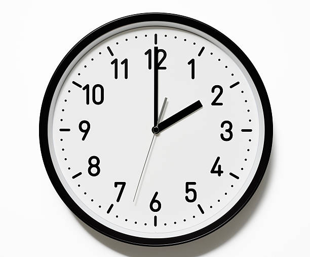  Round clock face showing eight o clock  