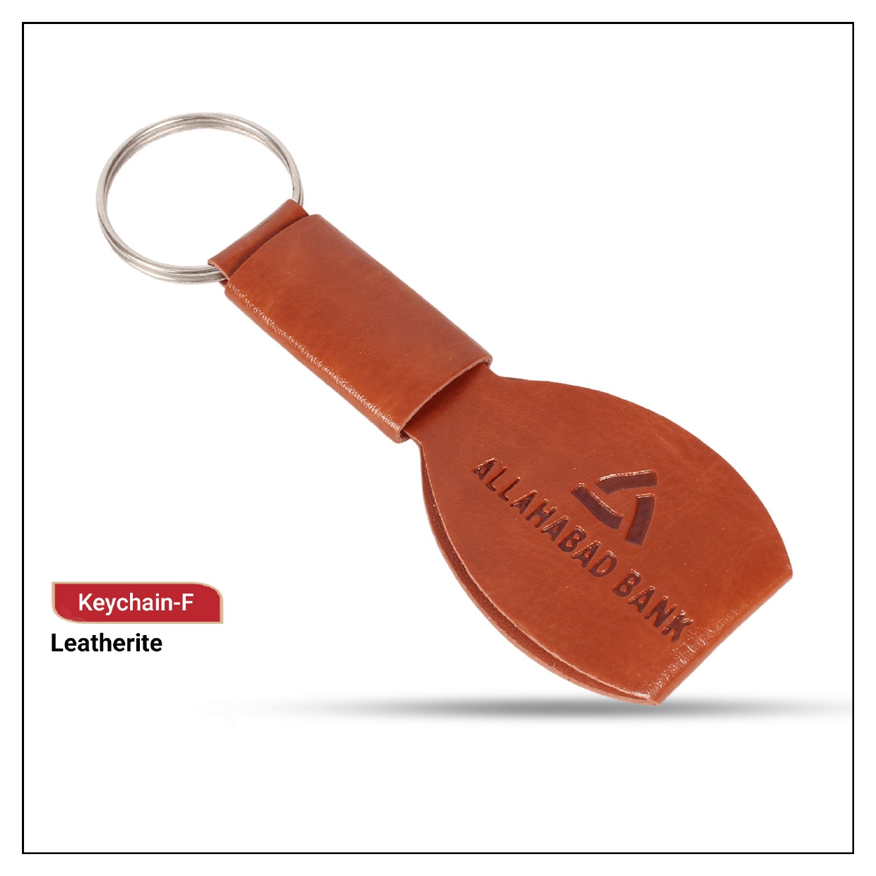   ICG Leather Keychain Stainless Steel 