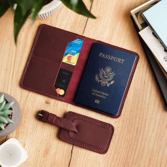  RFID Passport Holder Cover for Travel Passport Wallet Case  