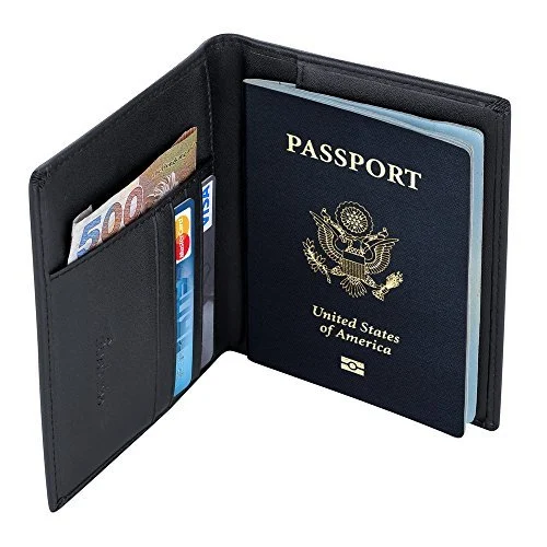  AurDo Leather passport Holder wallets 