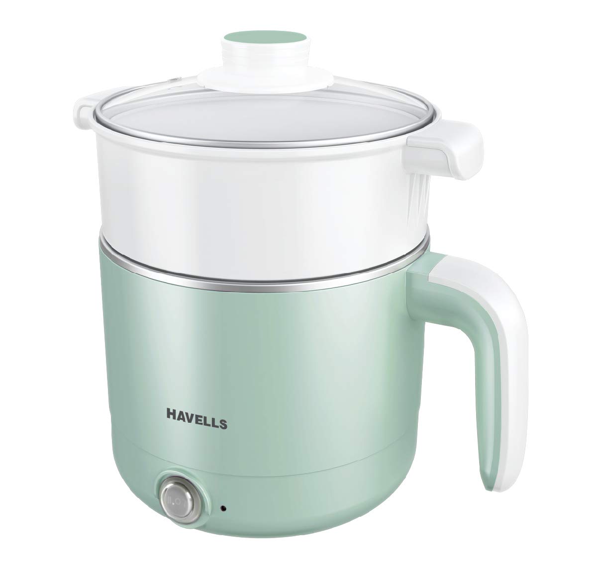  Havells Capture 1.2 Litre Multi Cook Kettle with Steamer 650 Watt (Green) 