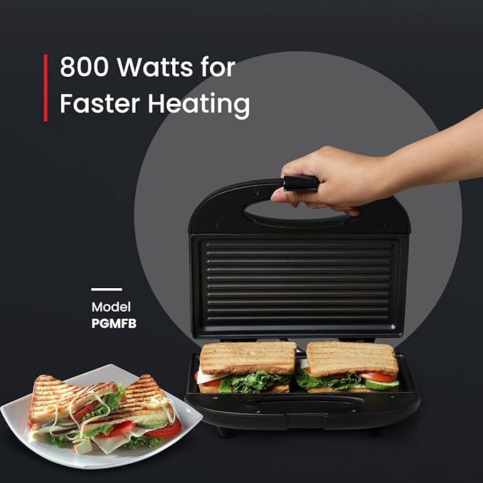  Prestige PGMFB 800 Watt Grill Sandwich Toaster with Fixed Grill 