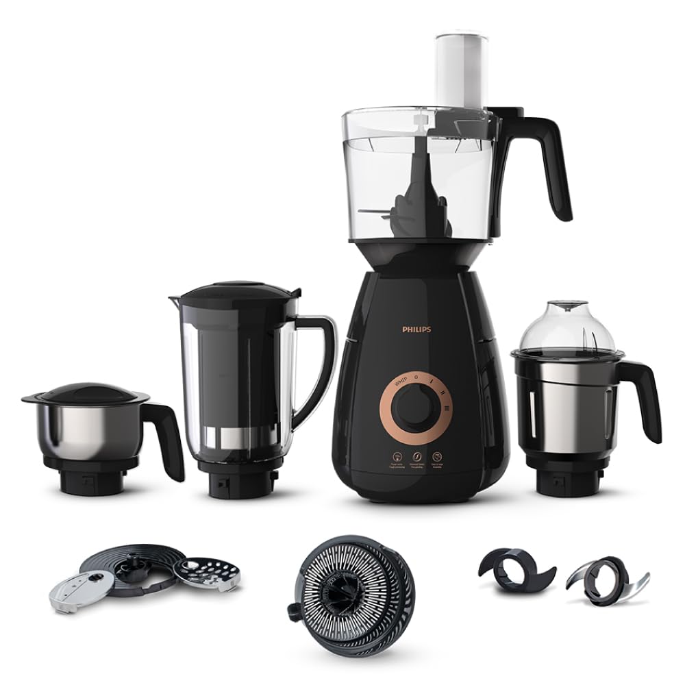  PHILIPS Mixer Grinder 3-in-1 750 Watt (Mixer Grinder + Juicer + Food Processor) 