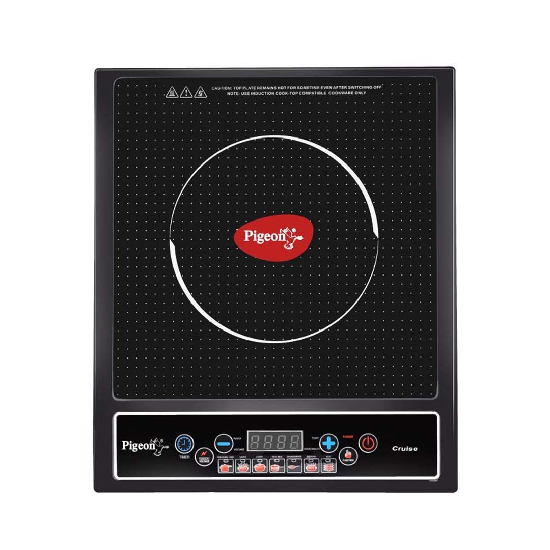  Pigeon by Stovekraft Cruise 1800 watt Induction Cooktop With Crystal Glass 