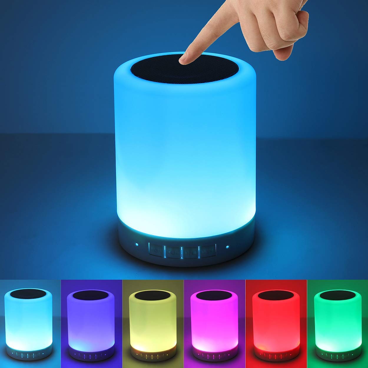  Multicolor Changing Portable Wireless BT Touch Lamp Speaker 