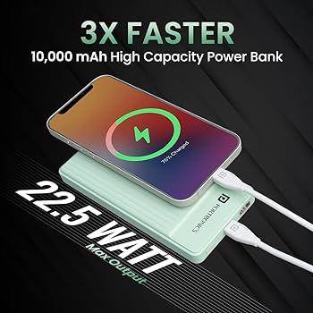  Portronics Luxcell B 10K 10000 mAh 22.5W Fast Charging Power Bank 