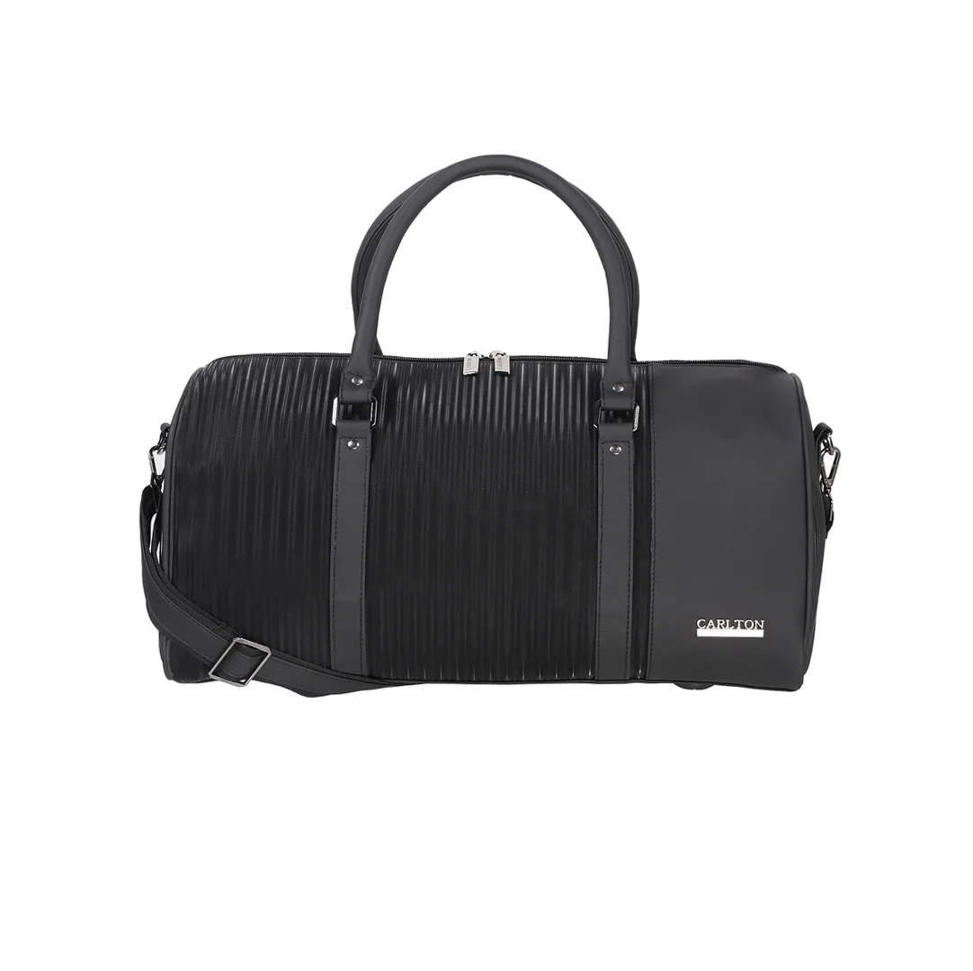  CARLTON LONDON Striped Duffle Bag 