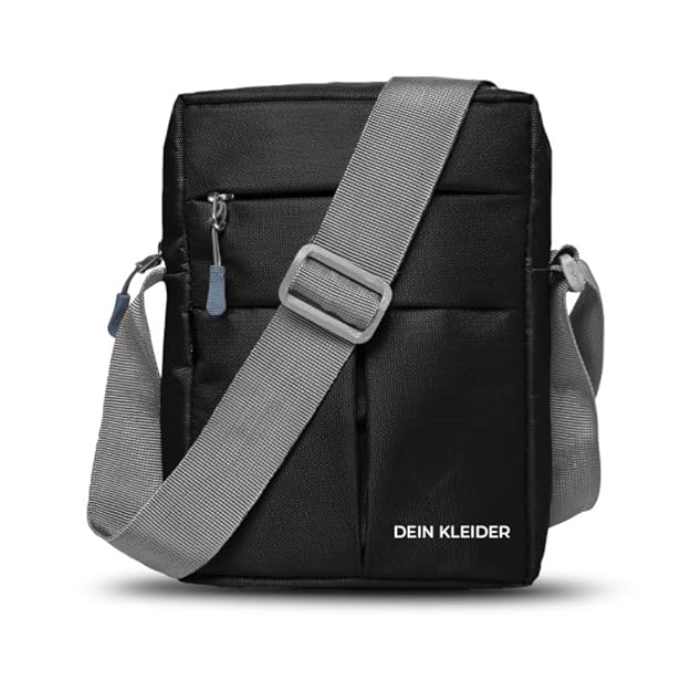  DEIN KLEIDER Nylon Sling Cross Body Travel Bag 