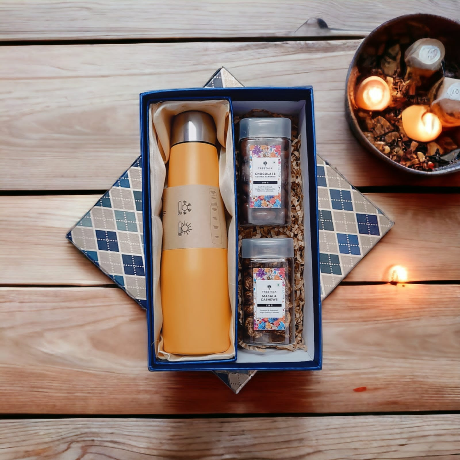  2 in 1 Combo Set Of Insulated Bottle and two Chocolate Box 