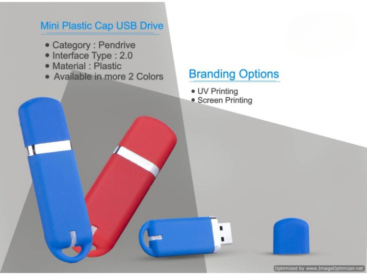  Mini plastic cap USB Drive 