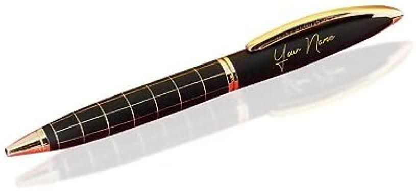  Metallic Stunning Black Chrome Ball Pen  