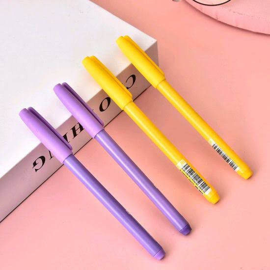  Purple Yekkow tone Slim Gel Pen 