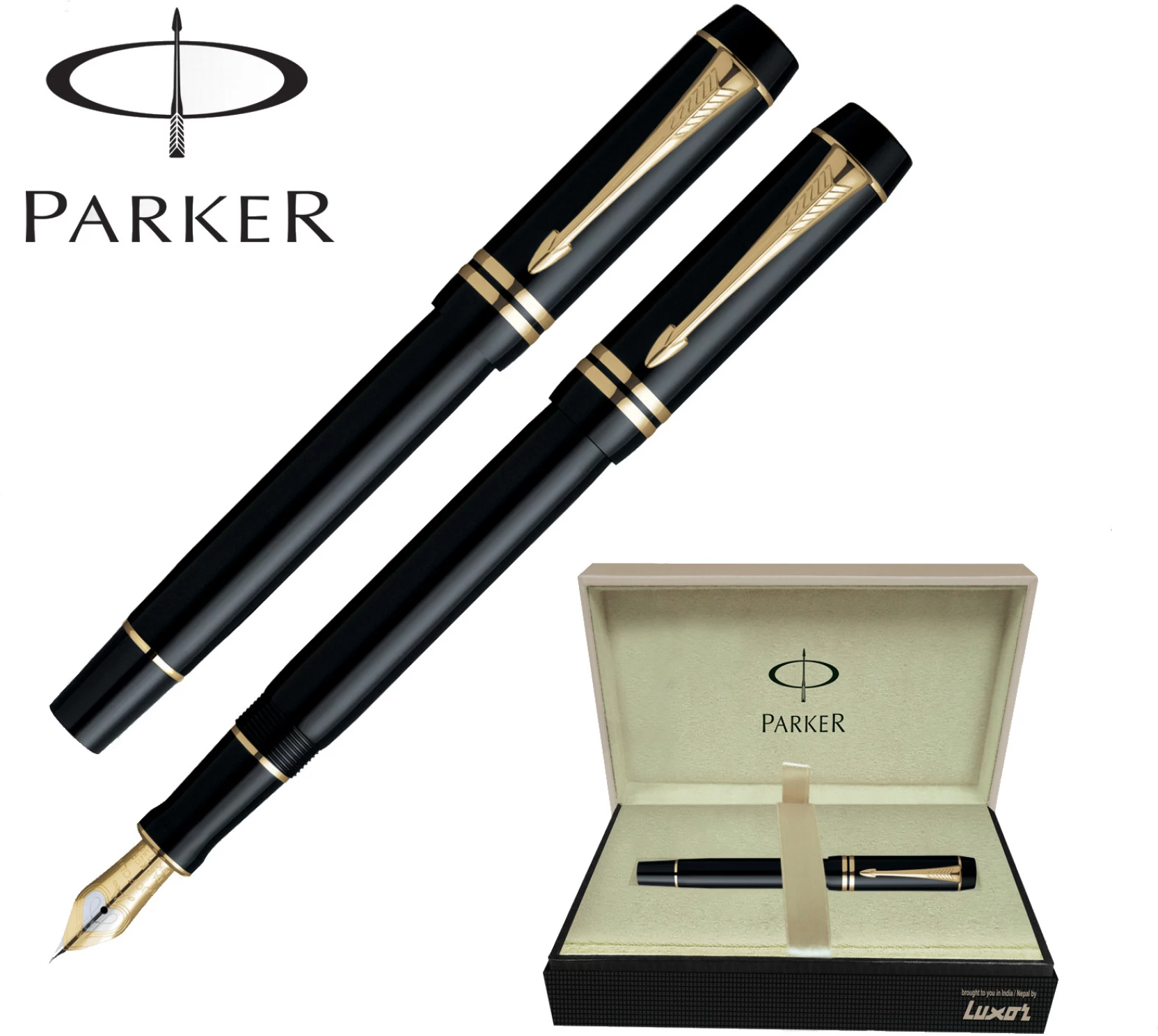  Parker Blackcent Duofold GT Fountain Pen  