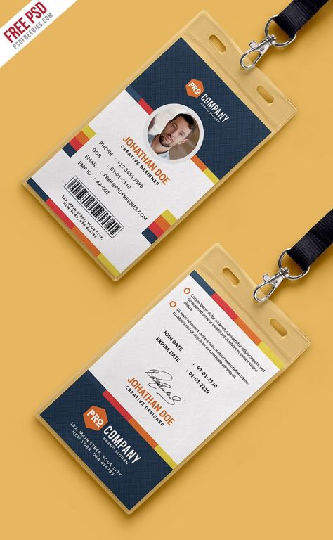  Creative Corporate Office Identity Card 