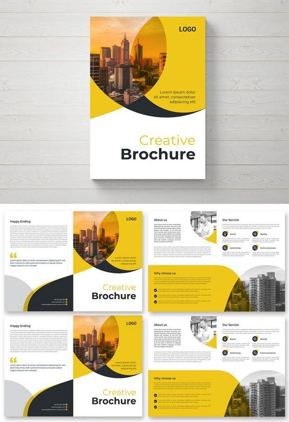  corporate Trifold brochure design for business profile 