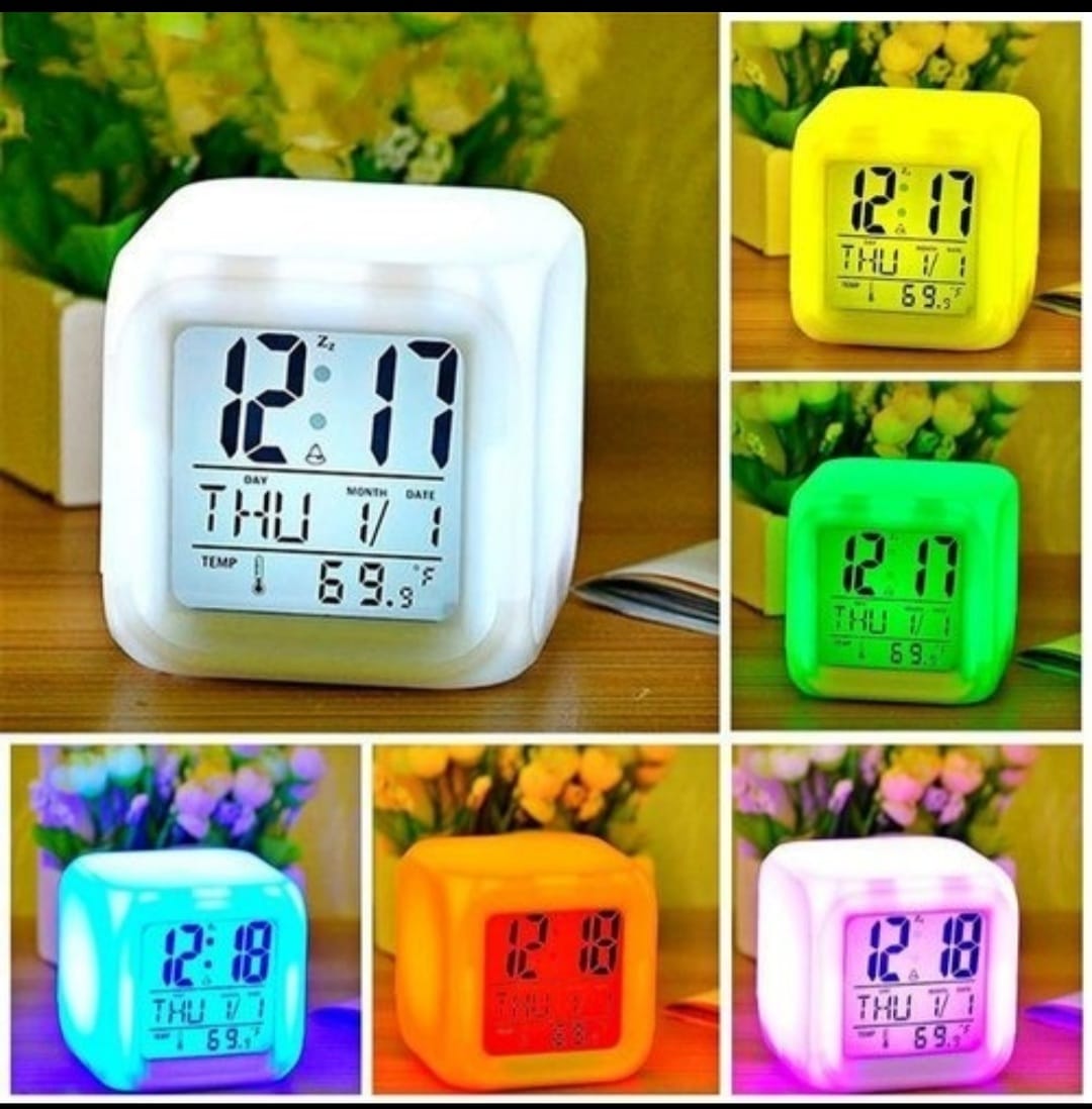  Digital LED Alarm Clock with Date and Temperature 