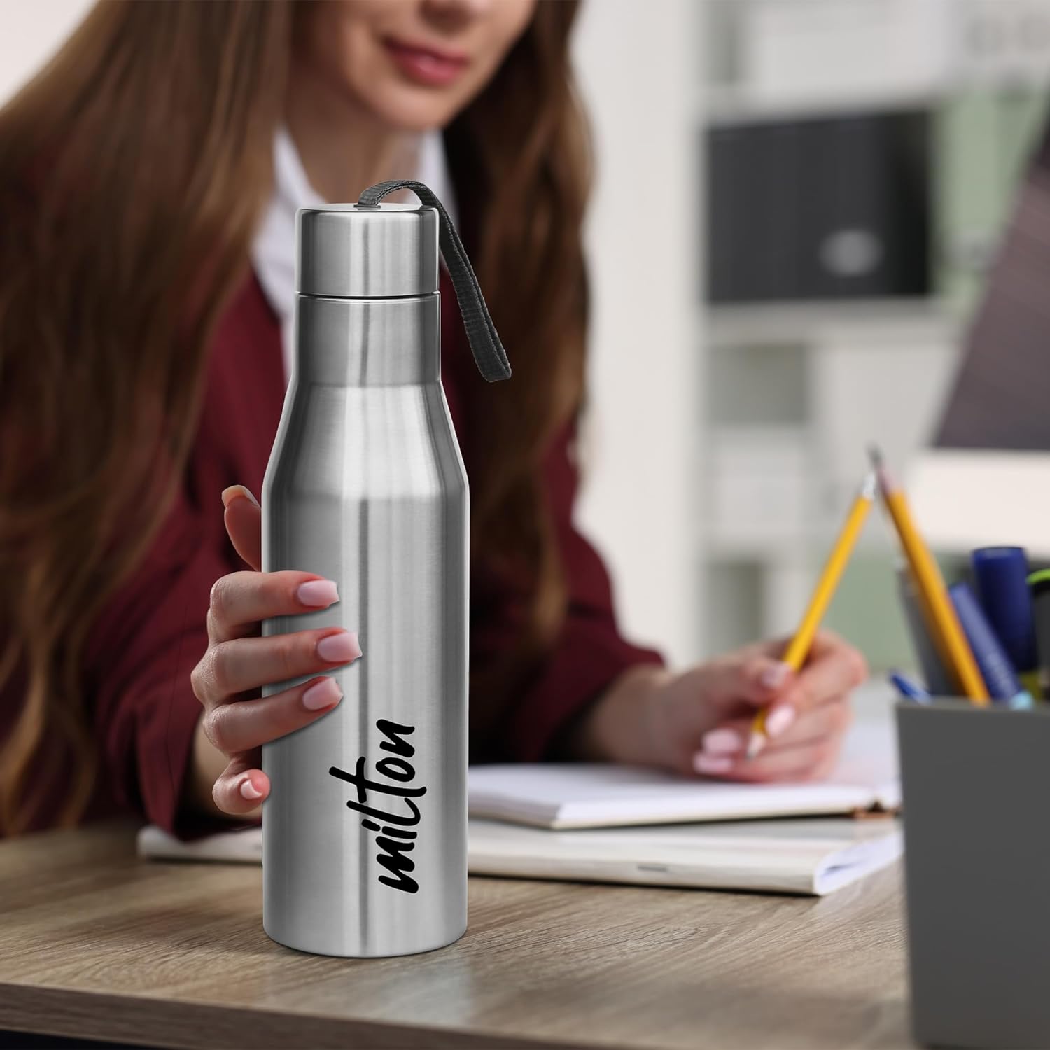  Water Bottle Aluminum Bottle Capacity 750 ml-Leak Proof, 