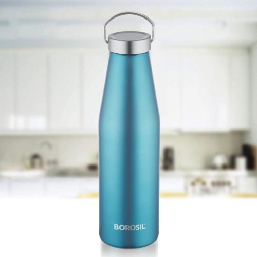  Borosil Stainless Steel Vivo- Vacuum Insulated Flask Water Bottle, 900ML 