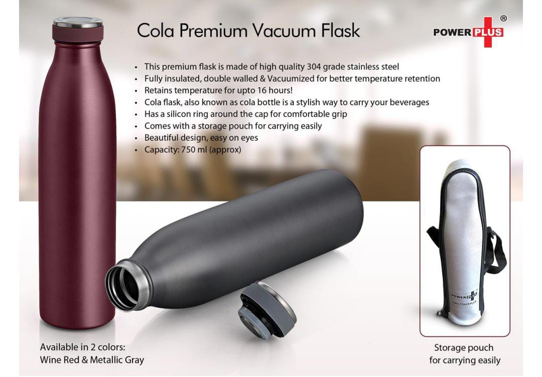  COLA Premium Vacuum Flask (750 ML) Wine RED 