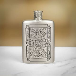 'Ace' Pewter Hip Flask