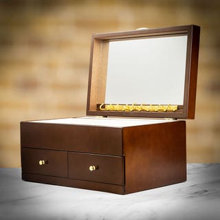 Mya Walnut Rose Jewel Case 