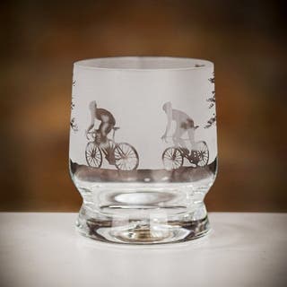 Dartington Aspect Glass Tumbler - Cycling