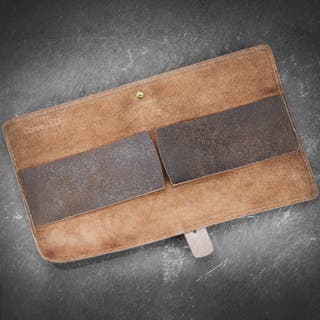 Crafted Small Knife Roll - Brown