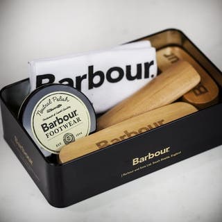 Barbour Boot & Shoe Care Kit Gift Tin