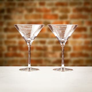 Dartington Crystal Martini Glasses - Pair