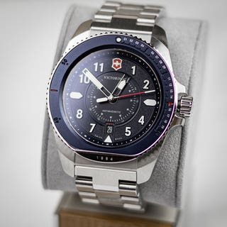 Journey 1884 43mm Watch - Blue Dial, Stainless Steel Strap