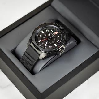 Journey 1884 43mm Watch - All Black, Rubber Strap