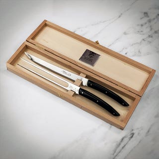 Thiers Collection 2PC Carving Set in Gift Box - Black Handle