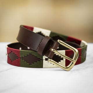 Polo Belt - Brown/Beige/Burgundy/Green
