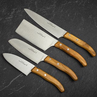 Berlingot 4pc Chef's Knife Set in Olive Wood