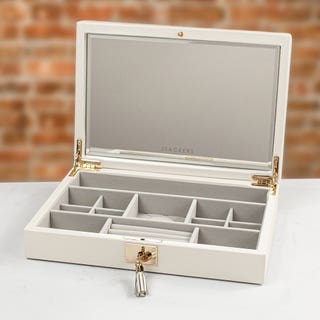 Stackers  Leather Jewellery Box - Orchid White