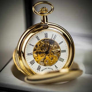 Mount Royal Gold Plated Double Hunter Pocket Watch