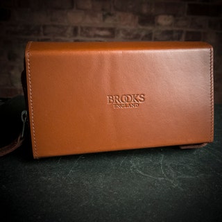 Brooks England D-Shaped Leather Tool Bag