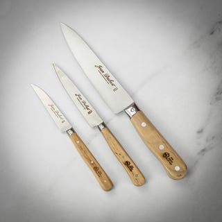 Set of Three 1920 PEFC-Certified Kitchen Knives 
