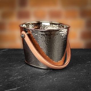 Let's Get Hammered' Ice Bucket With Leather Handles