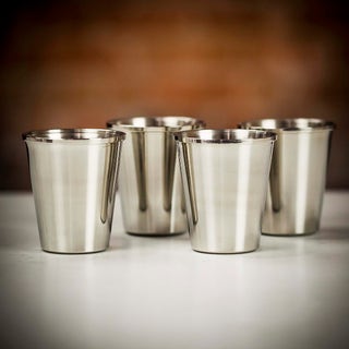 Pinder Brothers 4oz Cups in Leather Sleeve