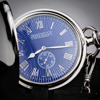 Jean Pierre Sunburst Blue Dial