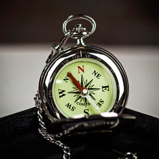 Jean Pierre Classic Pocket Compass with Travel Case