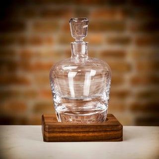 LSA International Arran Whisky Decanter with Walnut Base