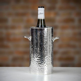Culinary Concepts 'Let's Get Hammered' Silver-Plated Palace Bottle Holder - Tall
