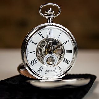 Jean Pierre Skeleton Half Hunter Pocket Watch