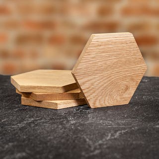 Hexagon Coasters - Set of Four