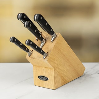 Sabatier 5 Piece Knife Block Set - Wood