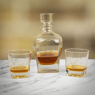 Decanter & Glass Set - Stag Prince