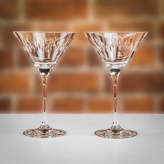Limelight Mitre Pair of Martini Glasses