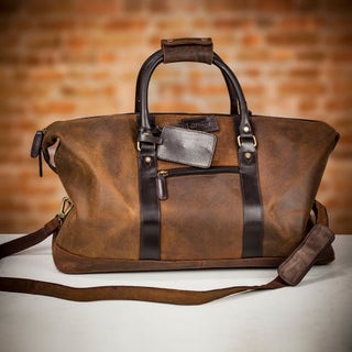 Ashwood Vintage Leather Holdall - Brown